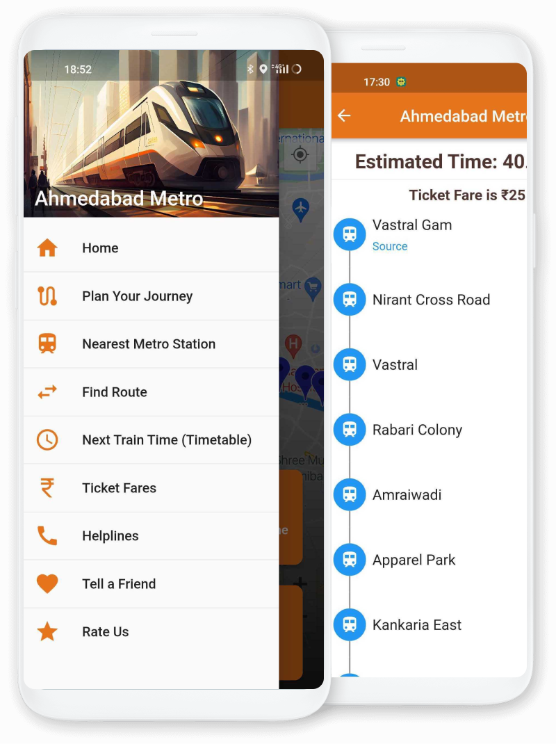 Ahmedabad Metro Station List