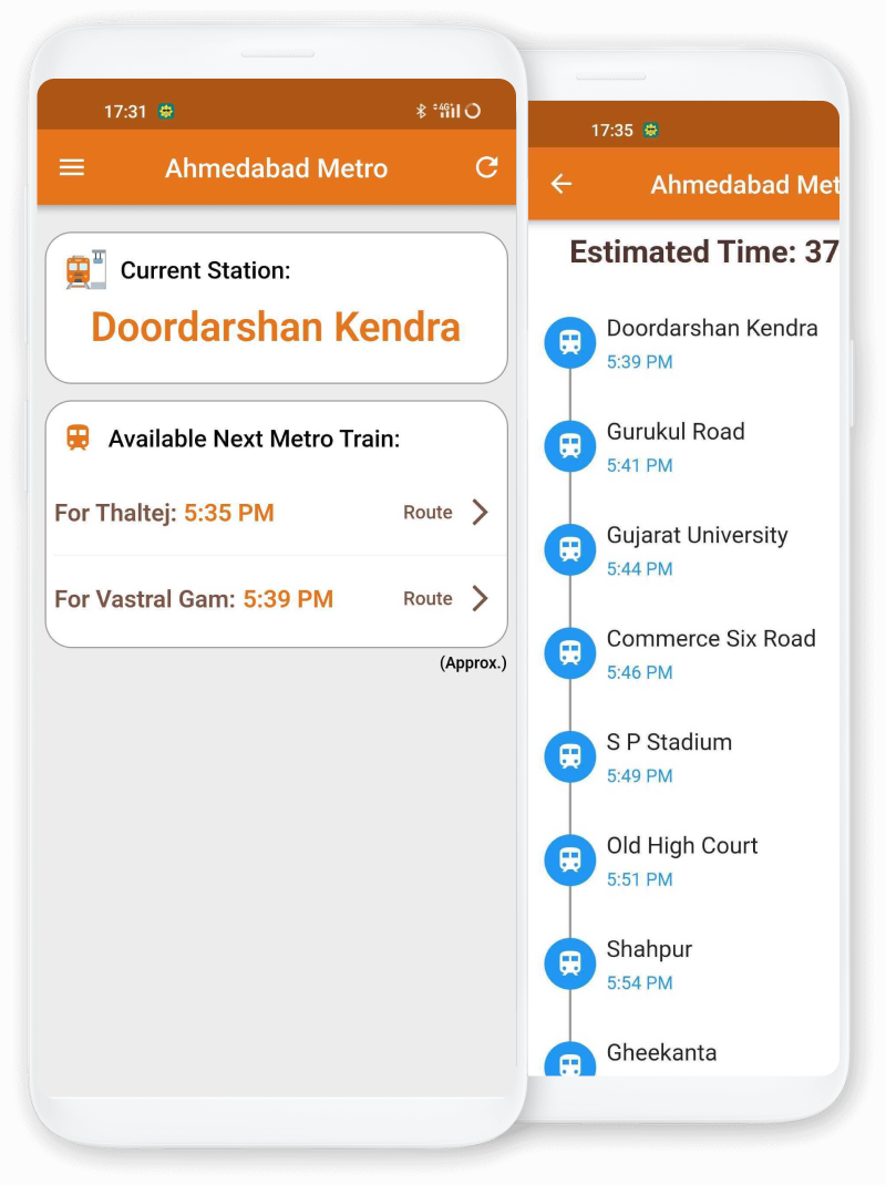Ahmedabad Metro Timetable